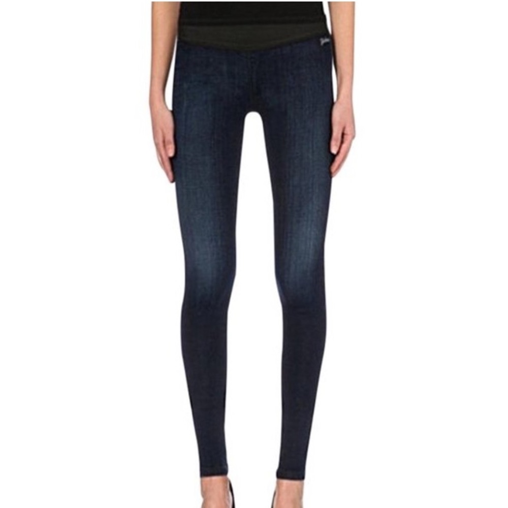 GOLDSIGN "Zebra" Denim Leggings